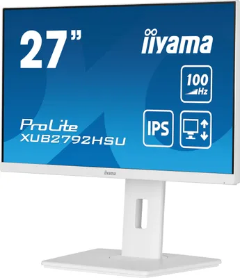 Produktbild von iiyama ProLite XUB2792HSU-W6, 68,6 cm (27"), 1920 x 1080 Pixel, Full HD, LED, 0,4 ms, Weiß