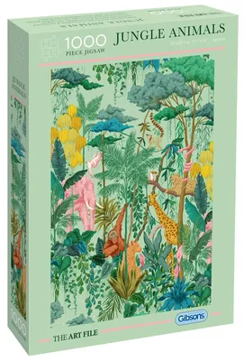 Zdjęcie produktu dla Gibsons The Art File: Jungle Animals, 1000 szt.