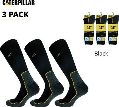 Immagine prodotto di Caterpillar 3 paia di calzini / calze da lavoro Poliestere per tutte le stagioniNero39-42