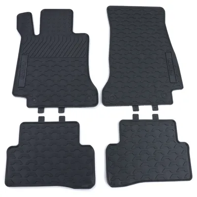 Produktbild von Premium Gummi Fußmatten Set Schwarz für Mercedes C-Klasse W205 S205 ab 14