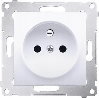 Zdjęcie produktu dla Kontakt-Simon DGZ1Z.01/11, Biały, Plastik, IP20, 250 V, 75 mm, 40 mm