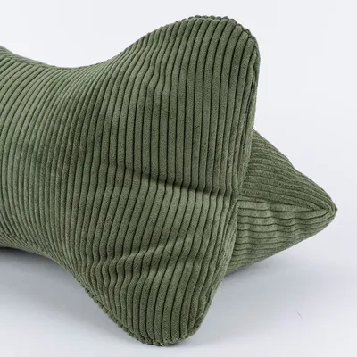 Produktbild von Magma Leseknochen Nackenkissen Cord grün 42x22cm