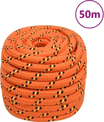 Produktbild von The Living Store Bootsseil Orange 20 mm 50 m Polypropylen