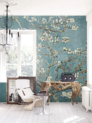 Produktbild von Coloray Fototapete 360x250 cm Latextapete Magicstick - Cherry Blossom Chinoiserie.