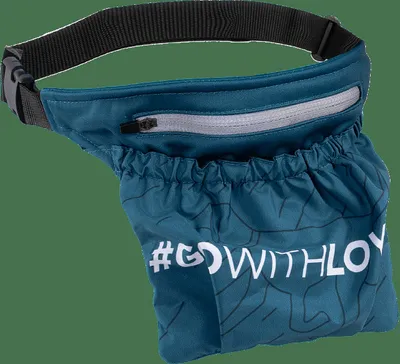 Produktbild von Leckerlitasche für Hunde, Futterbeutel für Hundetraining, Leckerlibeutel, Hundeleckerli Training Beutel, Leckerli Bauchtasche (Blau)