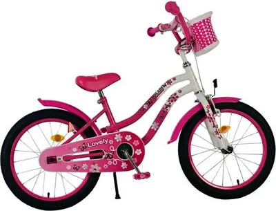 Produktbild von Volare Lovely Kinderfahrrad - Mädchen - 18 Zoll - Rosa Weiß