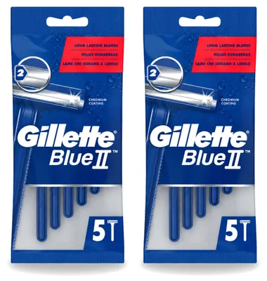 Produktbild von 2 x Gillette Blue II Einwegrasierer - Vorteilspackung - 2 Stücke
