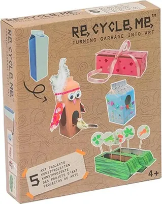 Produktbild von Re-Cycle-Me Basteln mit Milchkarton für Mädchen -Bastelset Re-Cycle-ME
