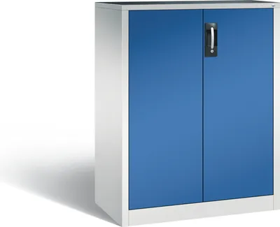 Produktbild von CP Stahlschrank 8521-000 lichtgrau, enzianblau 93,0 x 50,0 x 120,0 cm