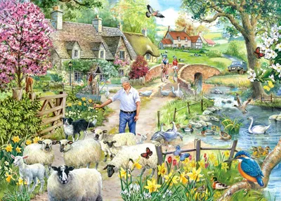 Produktbild von House of Puzzles House of Puzzles Puzzle Shepherd's Lane 1000 Teile Landschaft