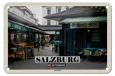 Produktbild von Blechschild Reise Salzburg Österreich Andräviertel 18x12cm Schild