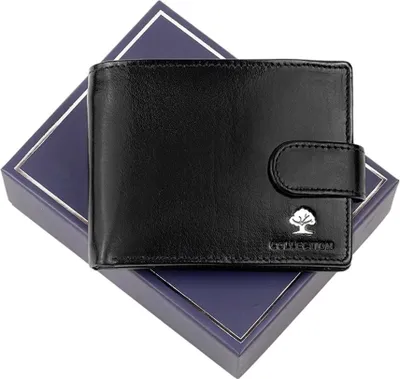 Produktbild von Geräumige Herren-Ledergeldbörse von Luxury mit RFID-Schutz
