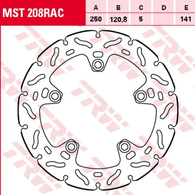 Produktbild von TRW Bremsscheibe Sportiv starr MST208RAC GSX-S1000 WDG0