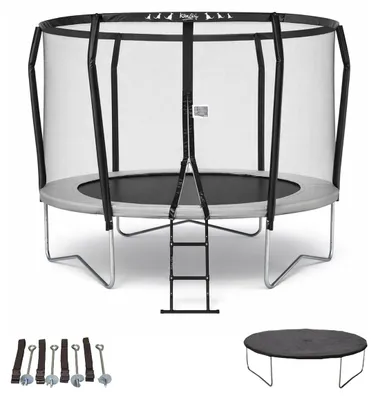 Produktbild von Premium-Trampolin Ø 300cm + Leiter + Abdeckplane + Verankerungsset – Famili 300