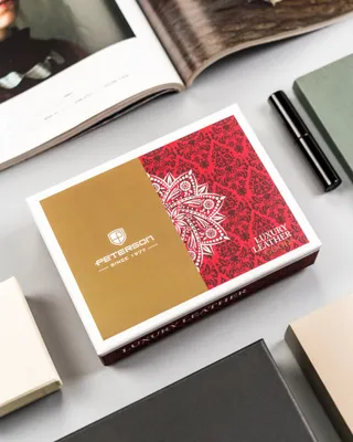 Produktbild von Peterson | Große Ledergeldbörse, für Frauen mit RFID, Naturleder, Schwarz, 9x14 cm