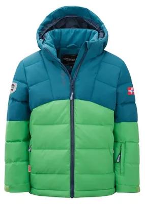Immagine prodotto di Giacca Trollkids Gryllefjord, verde/blu, taglia 164 cm, per bambini, verde/blu, taglia 164 cm