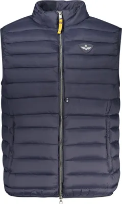 Produktbild von Blaue Herrenweste: Stilvoll & Praktisch mit Mehreren Taschen