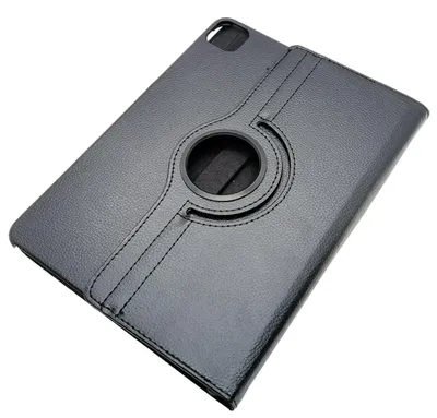 Produktbild von Flip Case für iPad Pro 11, schwarzes Kunstleder mit Ständer