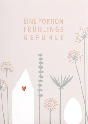Produktbild von Osterkarte "Blumige Frühlingsgrüße"