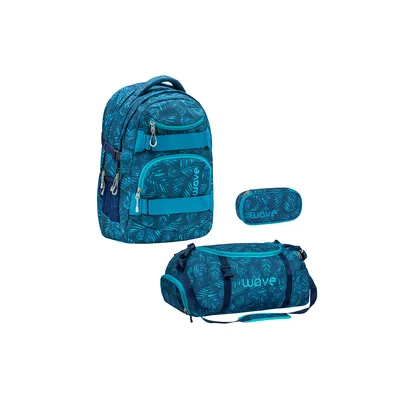 Produktbild von Wave Infinity Schulrucksack Set 3 tlg. "Jungle Vibe"