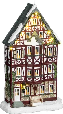 Produktbild von Luville Weihnachtsdorf Elzas vakwerkhuis - 17x9x29 cm - Polyresin - Mehrfach