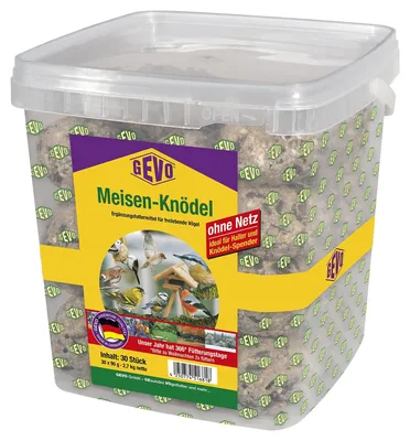 Produktbild von GEVO® Meisenknödel im Eimer ohne Netz - 30 Stück