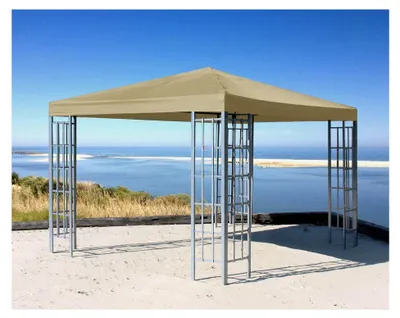 Produktbild von Pavillon 3x3m Metall Beige