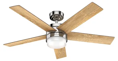 Immagine prodotto di Ventilatore da soffitto con luce e telecomando Claudette 132 cm
