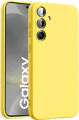 Image de Housse pour Samsung Galaxy S24 FE Housse de protection en gel de silicone pour téléphone portable, jaune