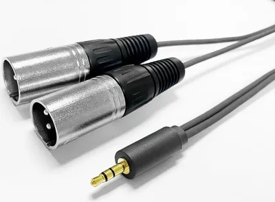 Produktbild von Vivolink PROMJXLRS15, 3.5mm, Männlich, 2 x XLR, Männlich, 15 m, Schwarz