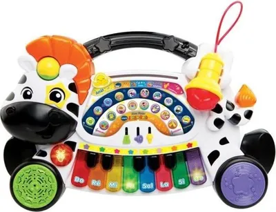 Image de Piano Zèbre Musical VTECH BABY Jungle Rock, Jouet Musical Enfant, Micro, 18 Mois et Plus