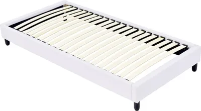 Obrázek produktu pro Rám postele s roštem - 90 x 190 cm - 20 lamel - bílý
