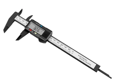 Obrázok produktu pre KRAFT&DELE | Digitálne meradlo, 0-150 mm/0-6 palcov, vysoko presné meradlo z nehrdzavejúcej ocele, elektronické digitálne meradlo, kaliper, na meranie v interiéri, exteriéri a na krokovanie