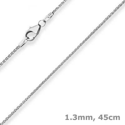 1-3mm-Zopfkette-aus-585-Weißgold-45cm