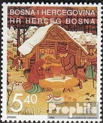 Produktbild von Briefmarken Bosnien - Kroat. Post Mostar 1995 Mi 22 (kompl.Ausg.) postfrisch Weihnachten