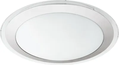 Produktbild von EGLO LED Deckenlampe Competa 1, 1 flammige Deckenleuchte, Material: Stahl und Kunststoff, Farbe: Silber, weiß, Ø: 33,5 cm