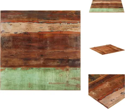 Immagine prodotto di vidaXL Piano da tavolo quadrato 80x80 cm 15-16 mm in legno massello di recupero - Piani da tavolo