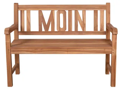 Produktbild von deVries Teakholz Gartenbank Woodie MOIN 120 cm