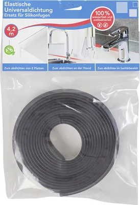 Produktbild von Primo Wandabschlußprofil Universal 420 cm 24 x 1 mm schwarz