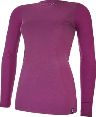 Produktbild von Damen T-Shirt langer Ärmel dünn Outlast® - Pflaumenfarbe, M