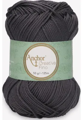 Obrázok produktu pre Anchor Creativa Fino – mercerizovaná bavlnená priadza na háčkovanie (farba 00428)