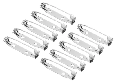 Produktbild von 100 Stück Sicherheitsnadeln für Bastelarbeiten 30mm in Silber