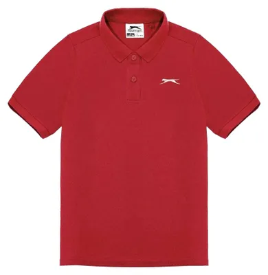 Productafbeelding van Slazenger - Poloshirt voor jongens, polyester-katoenmix, model GT20350 (maat 146-152) (rood)