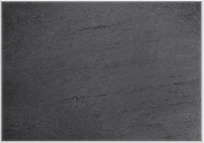 Produktbild von Wallario Wandbild Schwarze Schiefertafel Optik - Steintafel, Größe: 70,30 x 100,30 cm, Poster mit weißem Kunststoffrahmen