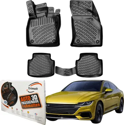 Produktbild von Trimak Autofußmatten kompatibel mit VW ARTEON Auto Allwetter Gummimatten