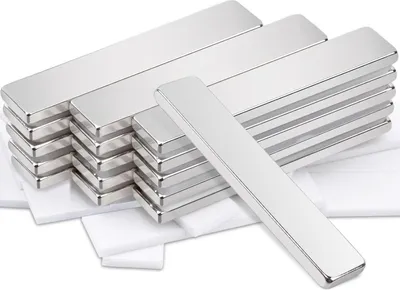 Produktbild von Neodym-Magnete - extra stark - 16 Stück - rechteckig - 50x10x3mm