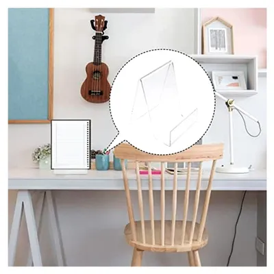 Produktbild von Bücherregal-Erhöhung 2 Stück Acryl-Buchständer für den Schreibtisch und Handyständer