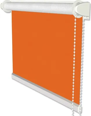 Produktbild von Interdeco Klemmfix Seitenzugrollo, Thermorollo Orange Verdunkelung, Rollo Modell SZ3, Stoffbr. x Höhe 72 x 175 cm