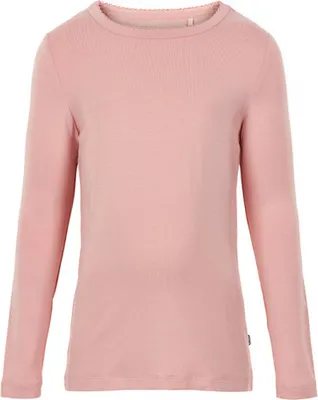 Produktbild von Minymo MIBlouse Mädchen Kinder Longsleeve Bluse Shirt Rundhals mit Rüschen Regular Fit