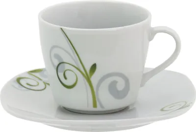 Produktbild von 2tlg. Set Espressotasse 11cl mit Espressountertasse 12,3cm Mirage